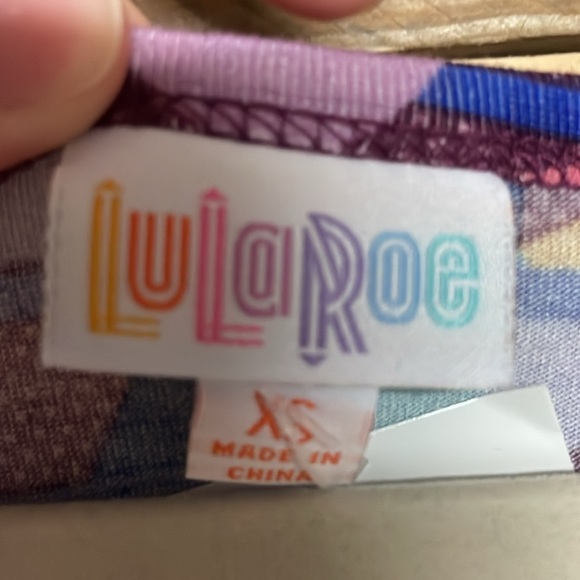 LulaRoe size XS Colorful Geometric Pattern Carly High-low Dress with Pocket - Picture 2 of 7